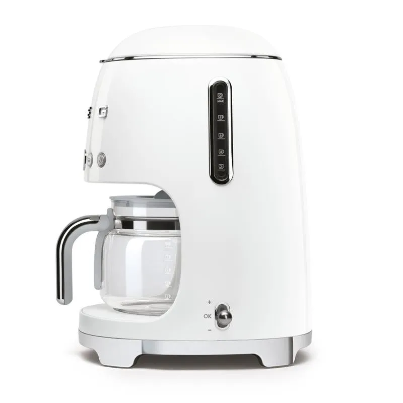 SMEG DCF02WHUK 50s Retro Style Drip Coffee Machine White