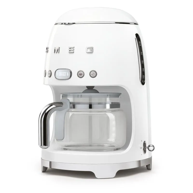 SMEG DCF02WHUK 50s Retro Style Drip Coffee Machine White