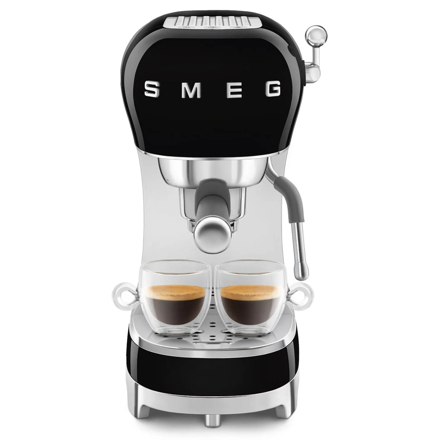 Smeg Manual Espresso Coffee Machine #ECF02BLUS - Black