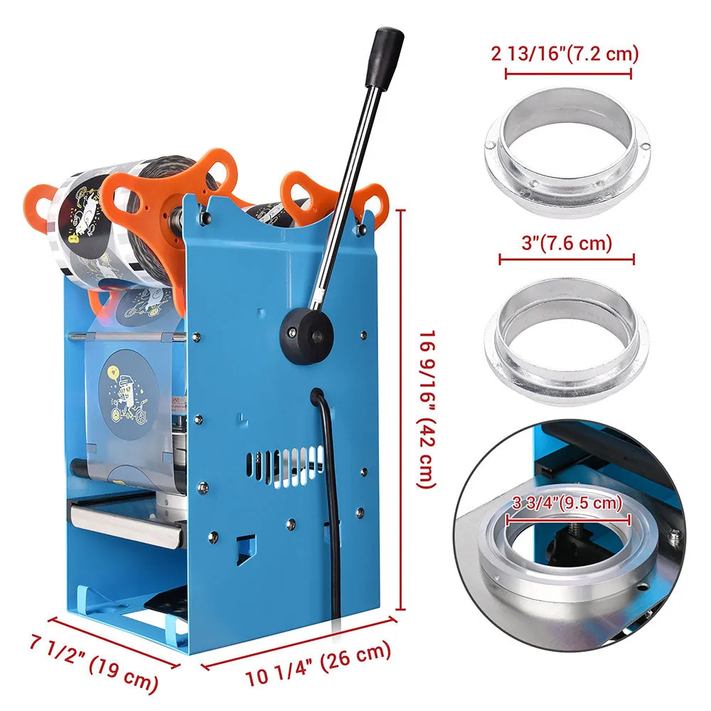 TheLAShop Manual Bubble Tea Cup Sealer Sealing Machine