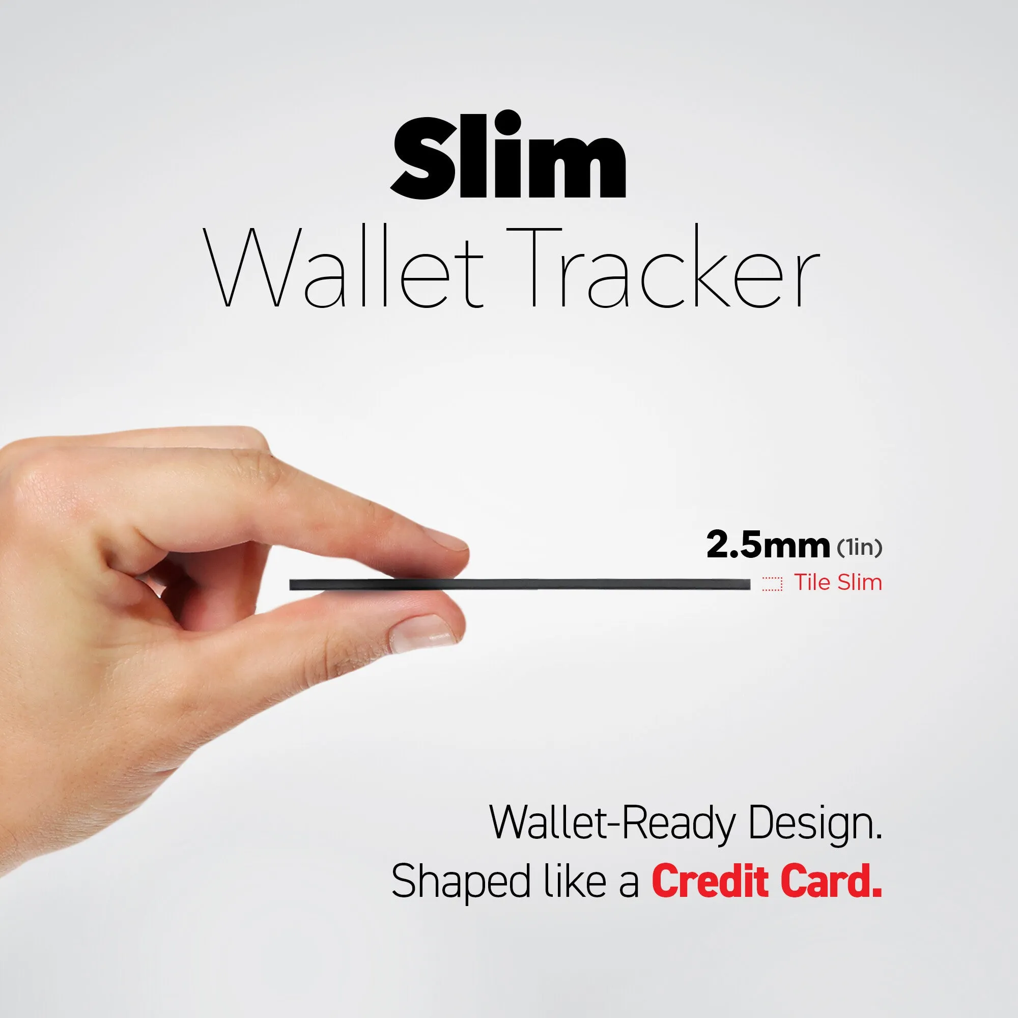 Tile Slim Tracking Card | Android and Apple Compatible | Credit Card Size