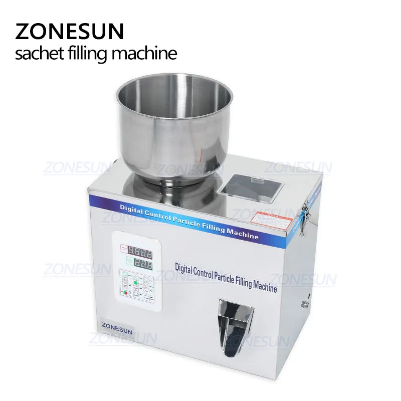 ZONESUN 2-200g Granule Powder Filling Machine For Rice Coffee Bean Powder Tea Food Packaging Machine