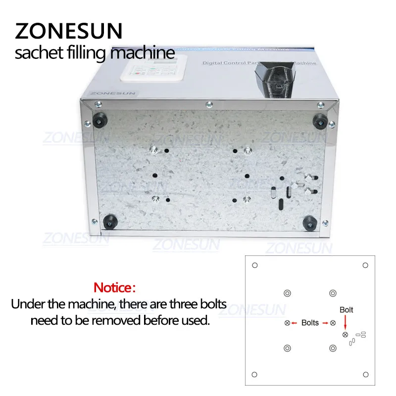 ZONESUN 2-200g Granule Powder Filling Machine For Rice Coffee Bean Powder Tea Food Packaging Machine