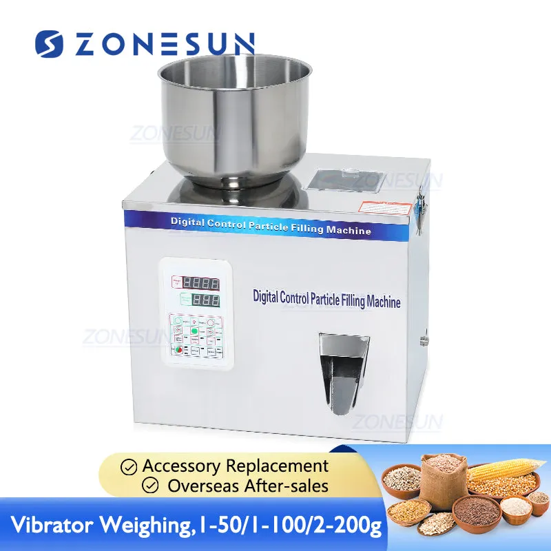 ZONESUN 2-200g Granule Powder Filling Machine For Rice Coffee Bean Powder Tea Food Packaging Machine