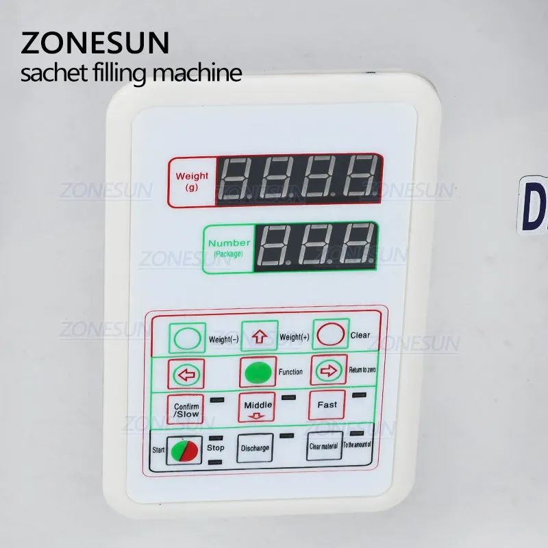 ZONESUN 2-200g Granule Powder Filling Machine For Rice Coffee Bean Powder Tea Food Packaging Machine