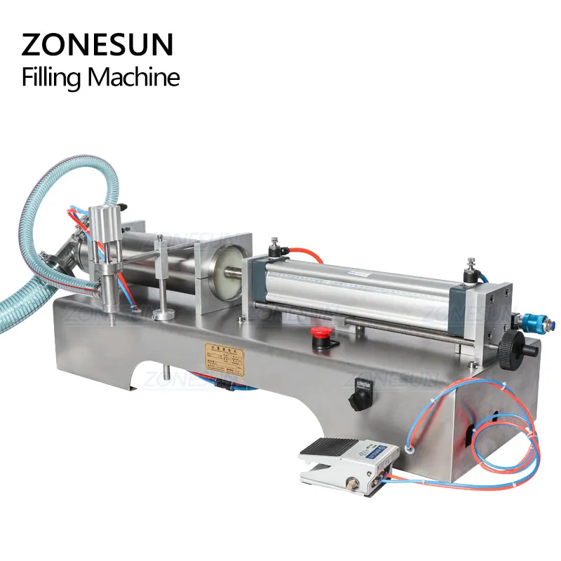 ZONESUN Full Pneumatic Flammable Liquid Bottle Dispenser Filling Machine For Soap Disinfectant Hand Sanitizer