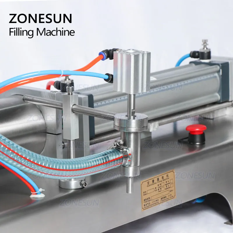 ZONESUN Full Pneumatic Flammable Liquid Bottle Dispenser Filling Machine For Soap Disinfectant Hand Sanitizer