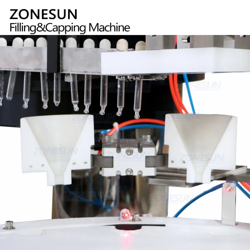 ZONESUN ZS-AFC7A Full Automatic Hair Serums Essential Oil Dropper Bottles Filling Capping Machine With Bottle Unscrambler