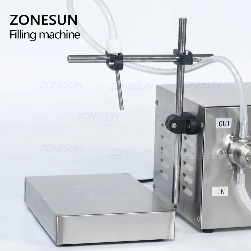 ZONESUN ZS-MP251W Magnetic Pump Beverage Juice Essential Oil Ink Liquid Bottle Filling Weighing Machine