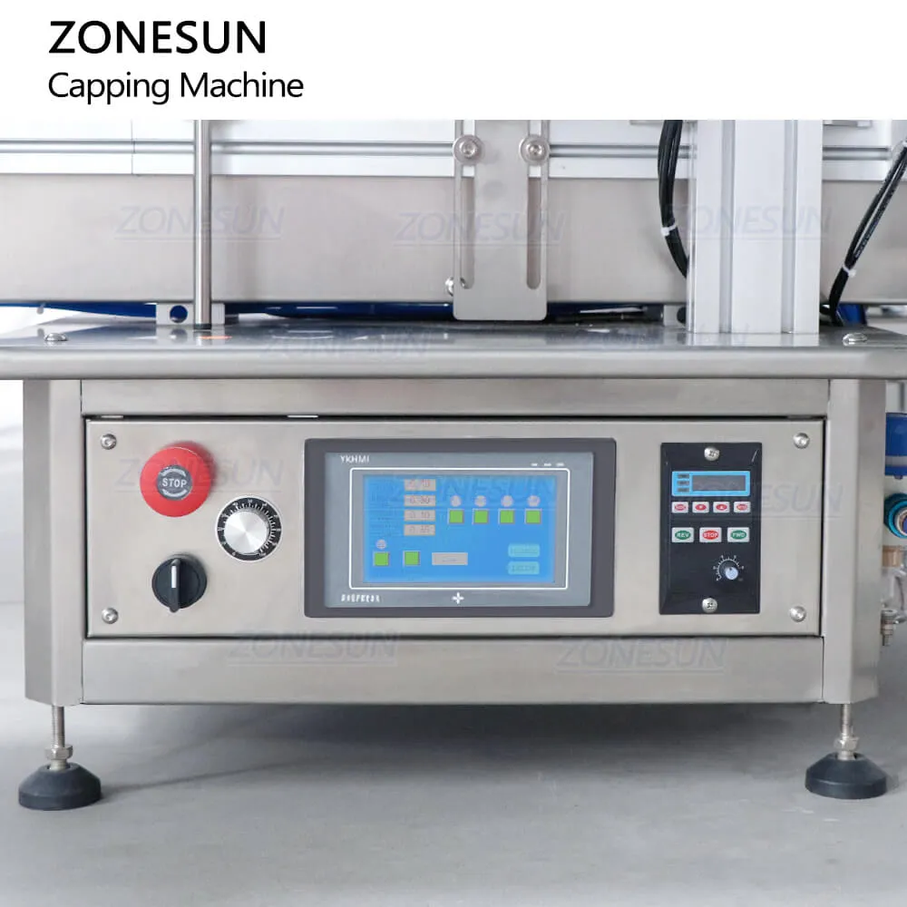 ZONESUN ZS-XG1870R Automatic Nail Polish Liquid Vitamins Essential Oil Glass Dropper Bottle Screw Capping Machine With Vibratory Bowl Sorter