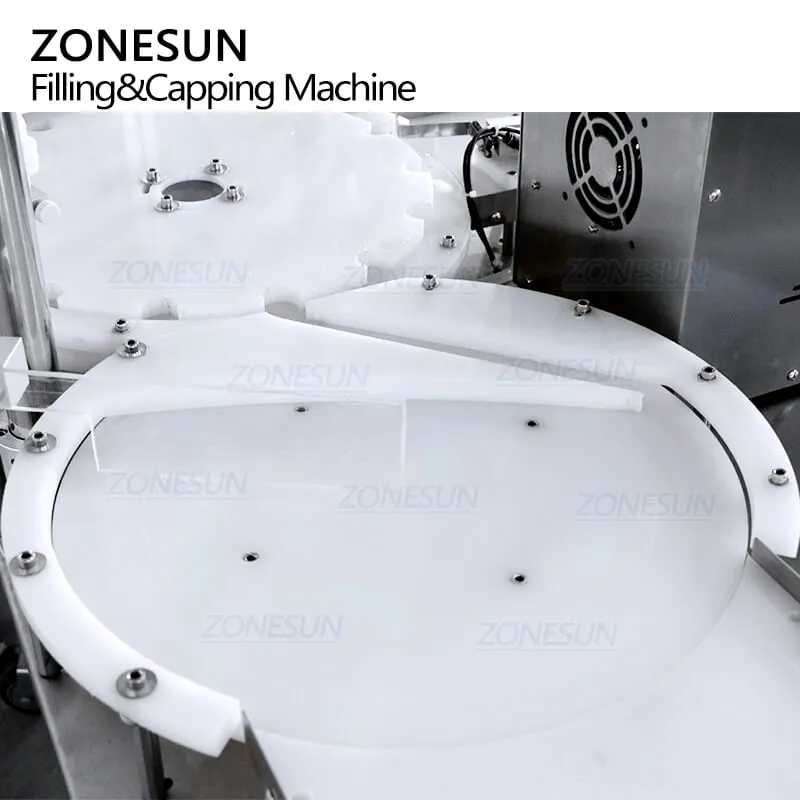 ZS-AFC15 Rotary Automatic Small Nail Polish Essential Oil Bottle Screw Capper Monoblock Filling Capping Machine