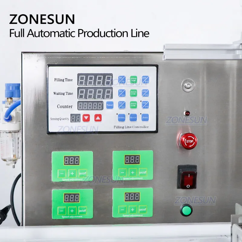 ZS-FAL180C3 Automatic Watercolor Essential Oil Eye Drop Liquid Vial Bottles Filling Capping And Labeling Machine