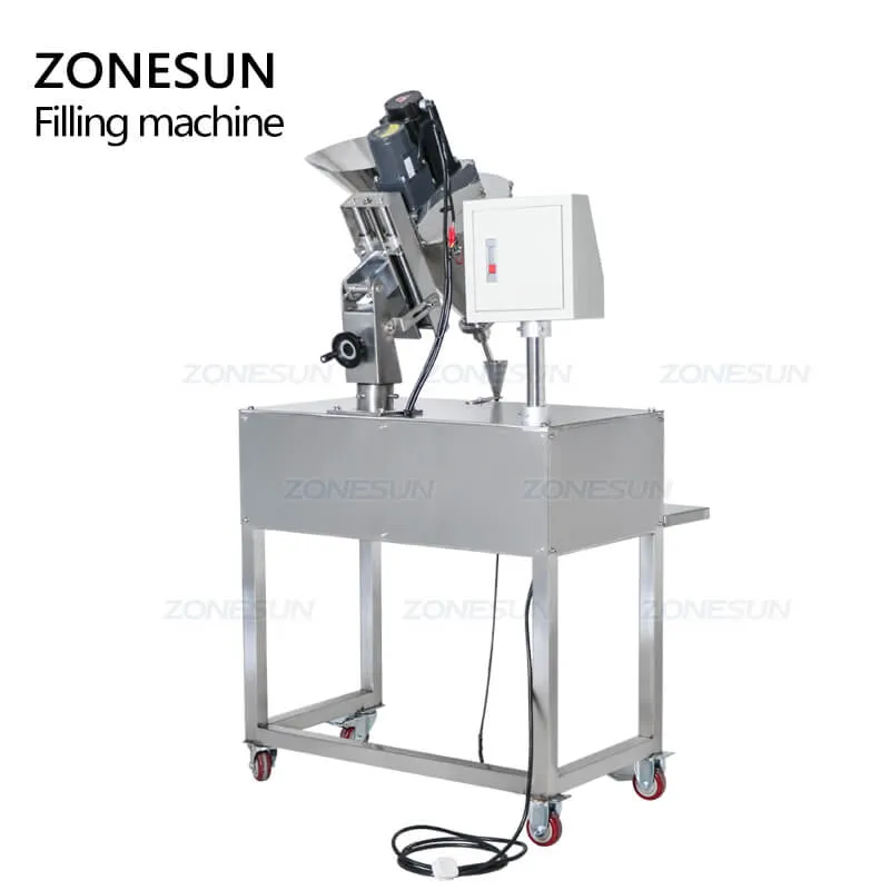 ZS-FM100P Semi-automatic Small Bottle Auger Acrylic Powder Spice Powder Sachet Filling Packing Machine