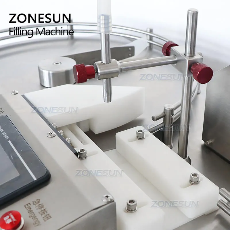 ZS-LPG1 Automatic Ceramic Plunger Pump Small Glass Vial Perfume Reagent Liquid Bottle Filling Machine With Bottle Unscrambler