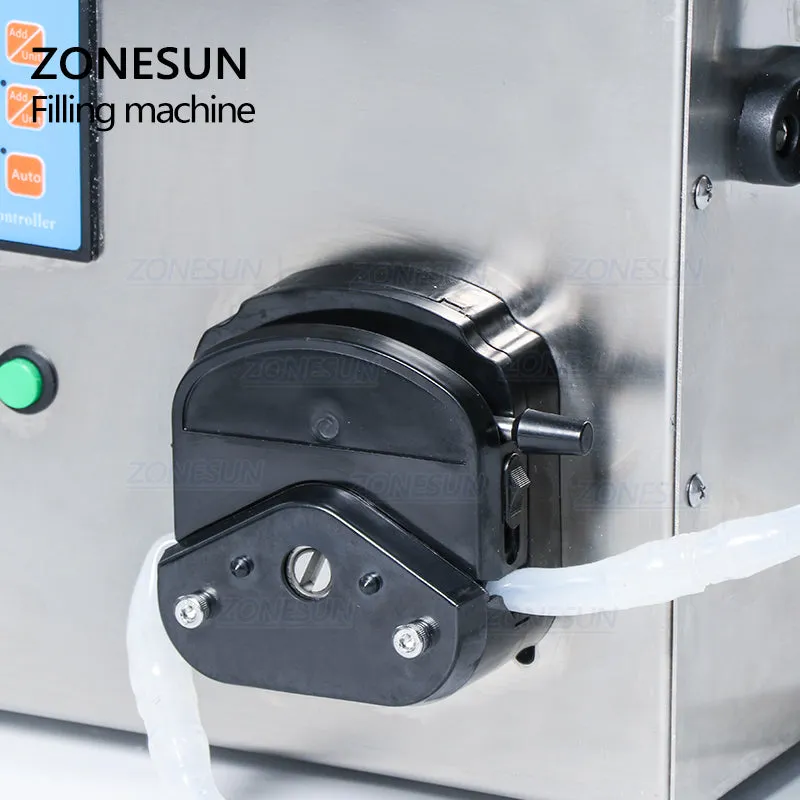 ZS-YT80 Single Nozzle Essential Oil Peristaltic Pump Liquid Filling Machine For Water Juice