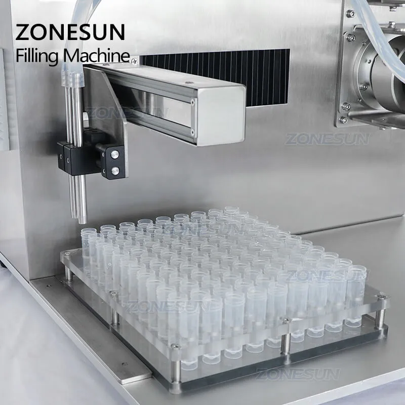 ZS-YTXY2 5ml Automatic Ceramic Plunger Pump Small Glass Vial Perfume Reagent Tube Liquid Filler Bottle Filling Machine